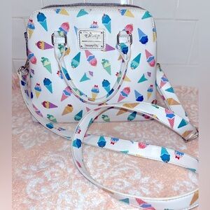DISNEY LOUNGEFLY VGUC ICE CREAM PRINCESS PURSE HTF DISCONTINUED